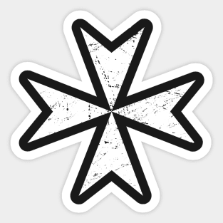 Templar Maltese Cross | Renaissance Festival Design Sticker